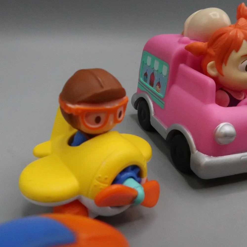 Cocomelon JJ Doll TomTom Figures‎ Blimpi Racer Car Toy Lot Cartoon
